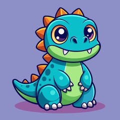 Cute Cartoon Dragon Childish Design
