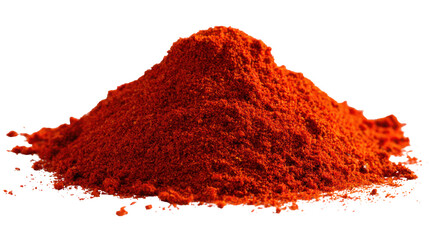  Vibrant Red Chili Powder High Resolution Close-Up on Transparent Background