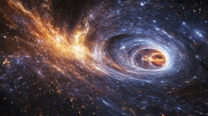 Obraz premium Stunning Cosmic Simulation Displaying Astrophysical Phenomena in Detail