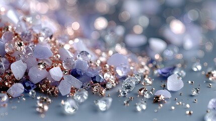 Shimmering bokeh effect in soft pastel colors creates a mystical atmosphere filled with sparkling glitter and dreamy visuals