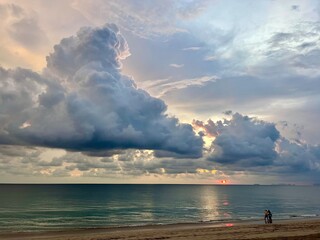 storm over the sea