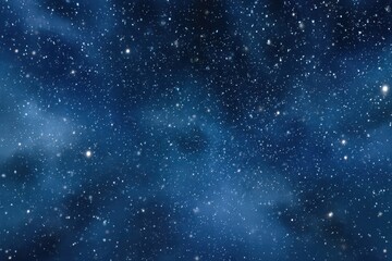 Obraz premium Sparkling celestial expanse with a deep blue nebula and numerous distant stars