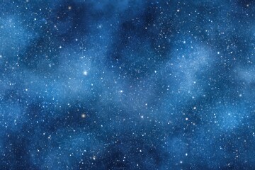 Fototapeta premium Vast cosmic expanse filled with countless twinkling stars and nebulae in deep blue hues