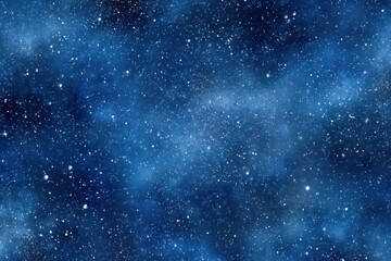 Naklejka premium Vast cosmic expanse filled with twinkling stars and nebulous blue hues