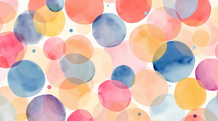 Abstract colorful pattern polka dot confetti on a white background