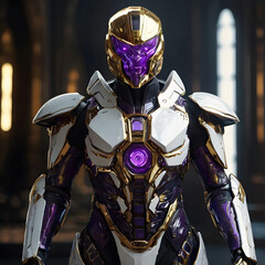 cyborg soldier with helmet
