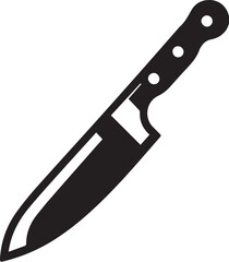 kitchen knife design silhouette vector