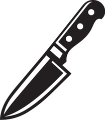 kitchen knife design silhouette vector