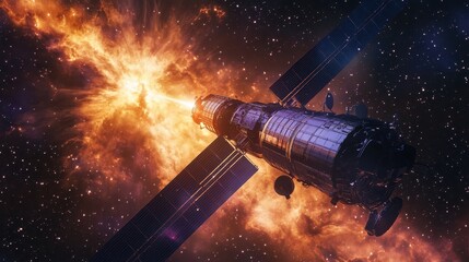 Cosmic Telescope Capturing Gamma Ray Bursts in Deep Space