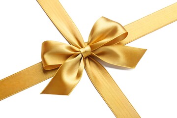 gold ribbon bow