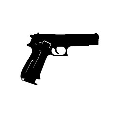 Silhouette of a Handgun