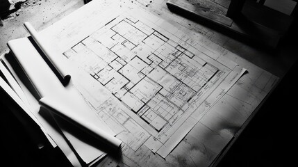 Blueprint Layout with Twinkle in Eyes of Aspiring Designers