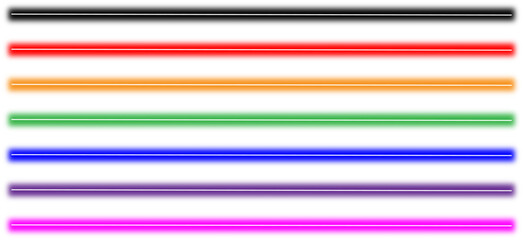 Vibrant Horizontal Rainbow Neon Tube Lights Glowing on Dark Black Background – Retro Futuristic Vector Illustration with Stunning Color Spectrum