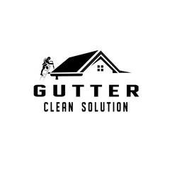 Ilustrasi vektor pemasangan talang dan perbaikan layanan