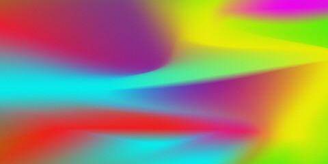 Abstract colorful rainbow background with bright, blurred light waves and a vibrant spectrum of...