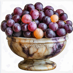 grapes in bowl
