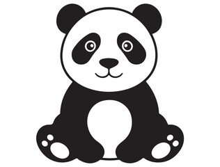  CUTE PANDA SILHOUETTE