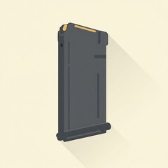 Rifle Ammo Magazine with Long Shadow