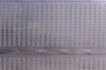 grey metal fence sheet with perforation