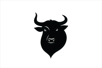 Bull head silhouette