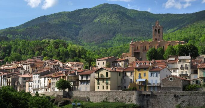 Prats de Mollo la Preste, Pyrenees Orientales, Occitania, France.