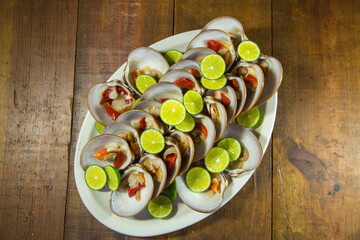 ALMEJAS CHOCOLATAS SEA FOOD MARISCOS FRESCOS EN LA CONCHA