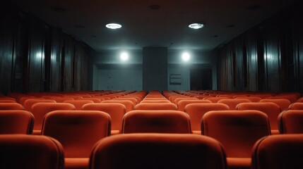 Empty movie theatre