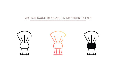Shaving Brush icon design with white background stock illustration