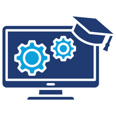 Software Flat Blue Icon