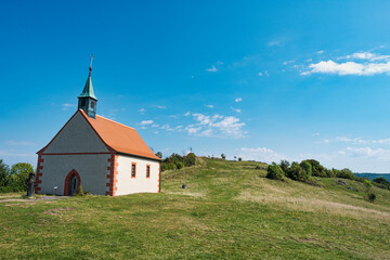 The Wallburgis Chapel on the Ehrenbürg, also called Walberla, in Franconian Switzerland