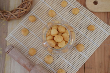 Traditional Indonesian Cheese Cookies Top View