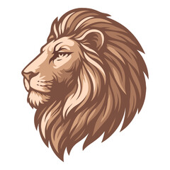 Lion Head, 5 Layer Vector Animal Design, Wild Cat Face Side View, Layered Lion Cut File