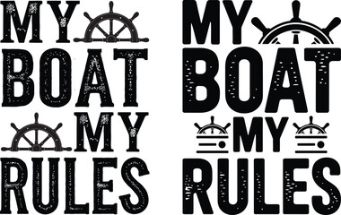 Boating typography t shirt  design, Boating quotes, vector illustration.
