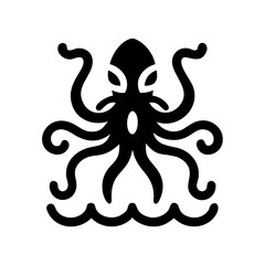 vector illustration of a icon kraken