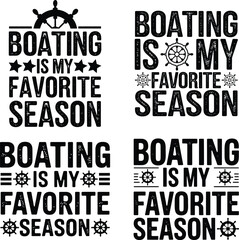 Boating typography t shirt  design, Boating quotes, vector illustration.