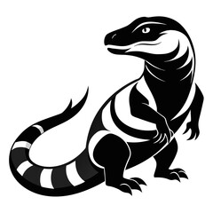 vector image of a lizard on white background