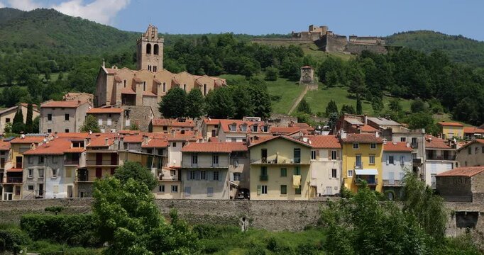 Prats de Mollo la Preste, Pyrenees Orientales, Occitania, France.