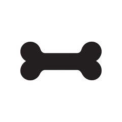 Minimalist Dog Bone Silhouette A Simple Graphic Representation of a Classic Canine Treat Isolated on a Clean White Backdrop