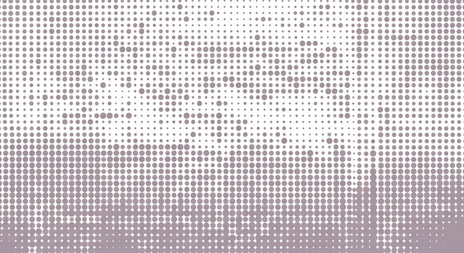 Monochrome Digital Halftone Grid Pixel Pattern Background