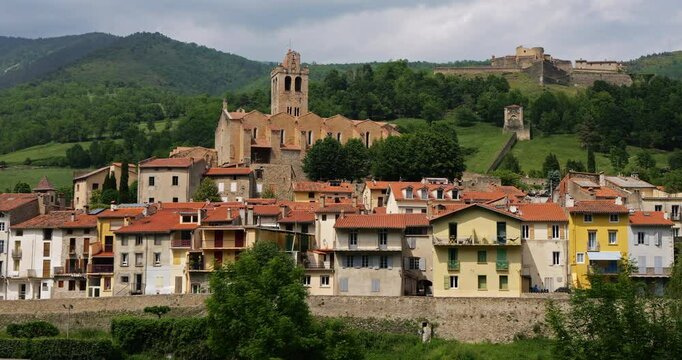 Prats de Mollo la Preste, Pyrenees Orientales, Occitania, France.