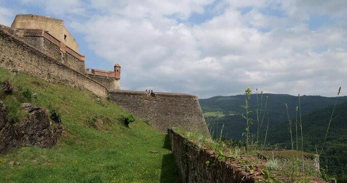 Fort Lagarde, built by Vauban. Prats de Mollo la Preste, Pyrenees Orientales, Occitania, France.