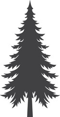 pine tree silhouette vector