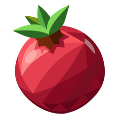 red apple with leaf