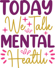 World Mental Health Day Typography Vector Design – Inspirational, Artistic & Awareness Focused Graphic