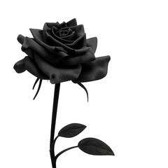 Gothic Black Rose &ndash; AI Enhanced from My Original Photograph