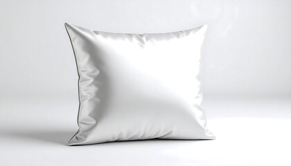 White Pillow Isolated on White Background for Mockup