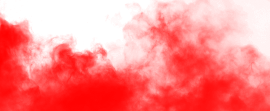 red smoke cloud fog dust isolated on transparent background. Colorful smoke smog misty fog steam explosion special effect. Smoke texture for Compositing, covering, overlay, design elements, PNG