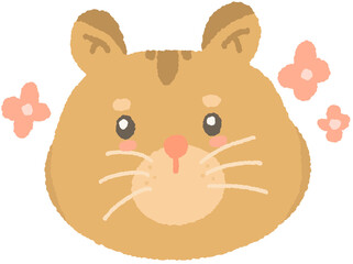 Cute Hamster Emoticon Sticker Set