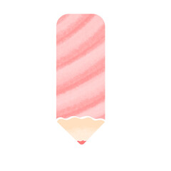 Rose Quartz Pencil: Soft Watercolor Texture.