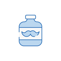 After Shaver icon design with white background stock illustration